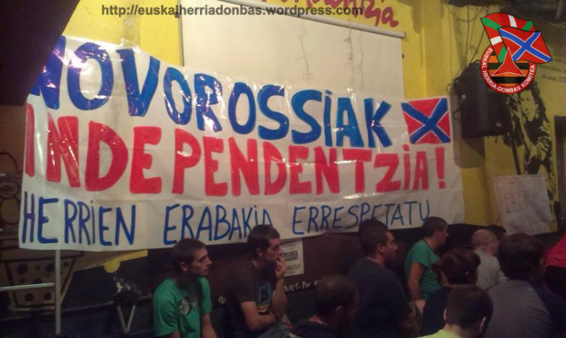 "Independencia para Novorrusia, respecto a la decisión de los pueblos" 